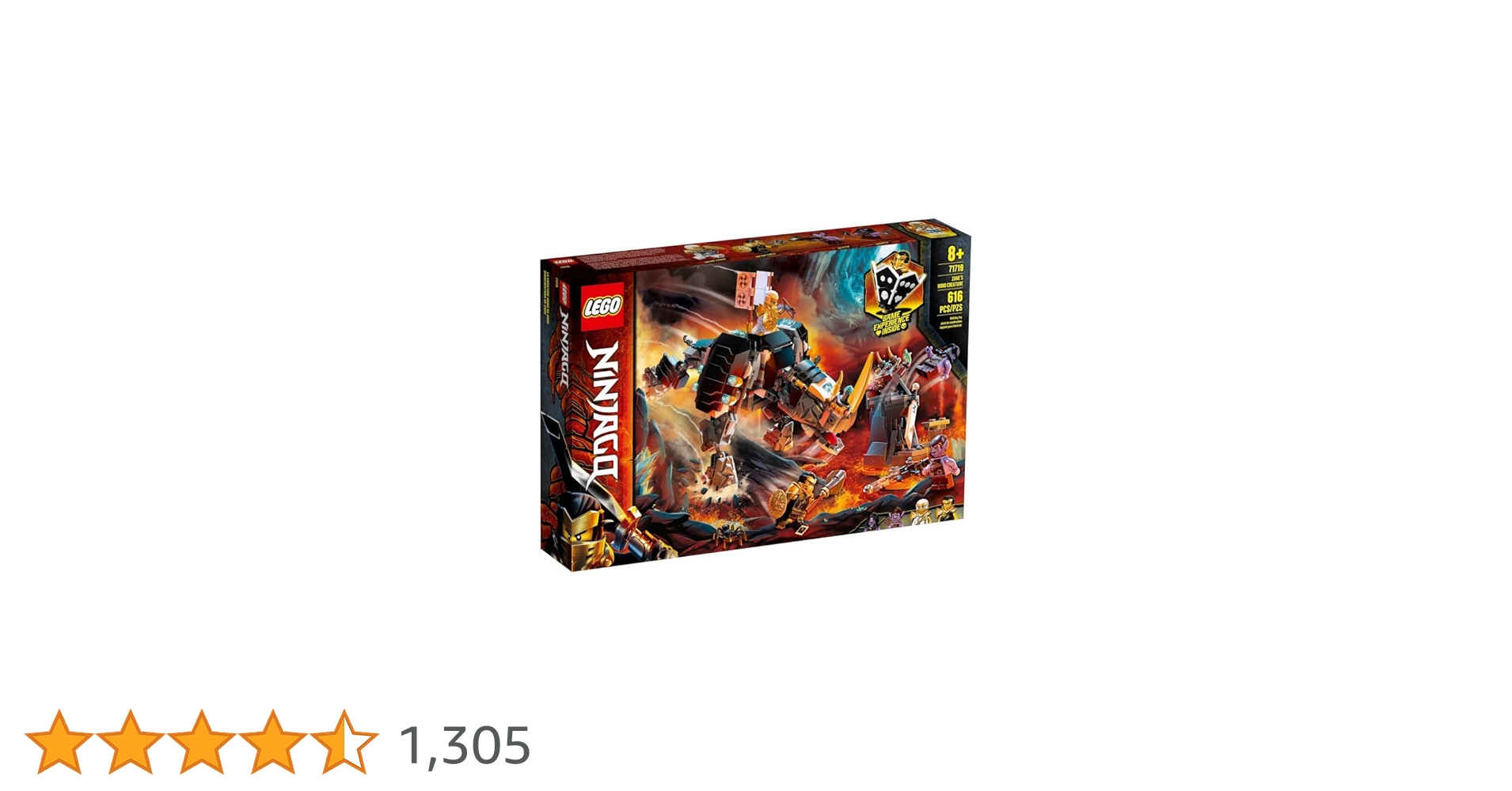 LEGO NINJAGO Zane's Mino Creature 71719 Board Game Adventure